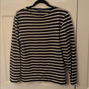 Saint James heavy weight Breton stripe shirt S
